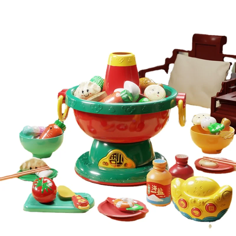 yy-play-house-mini-kitchen-hot-pot-toy-simulation-kitchenware-cooking-set