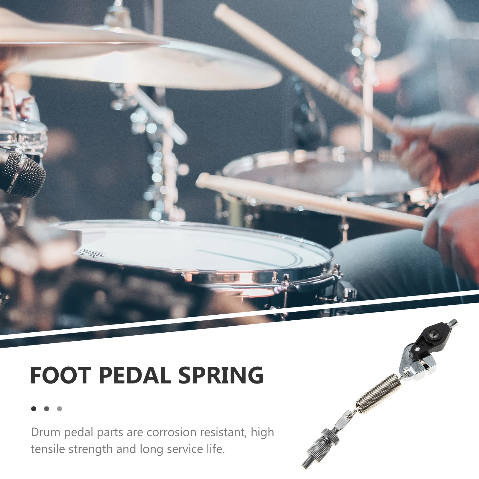 

Spring Hanging Accessories Drum Foot Pedal Parts Major Kick Adjuster Stainless Steel Bass Percussion