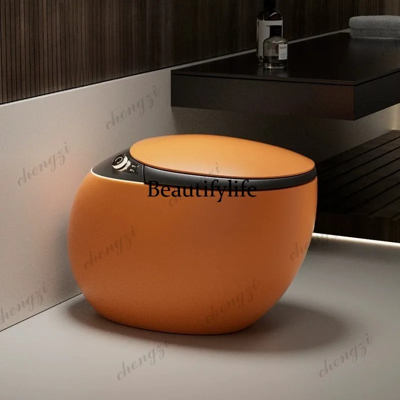 Orange smart toilet has no water pressure limit, household integrated smart toilet bubble