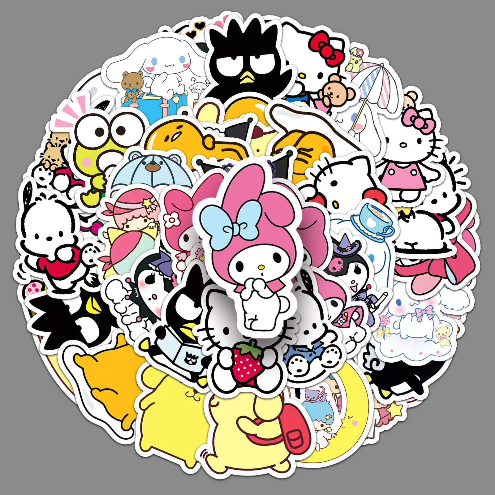 51 stücke Sanrio Aufkleber Kinder DIY Puzzle Aufkleber meine Melodie Gesicht lustige Anime Cartoon montieren Aufkleber Kinder Spielzeug Jungen Mädchen Geschenke