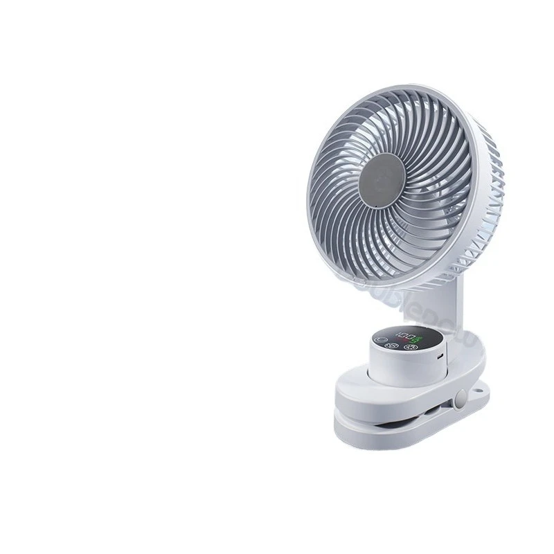 

New Charging Fan Super Long Battery Life Clip Type Small Usb Cooling Electric Fan High Wind Car Silent Desktop Home
