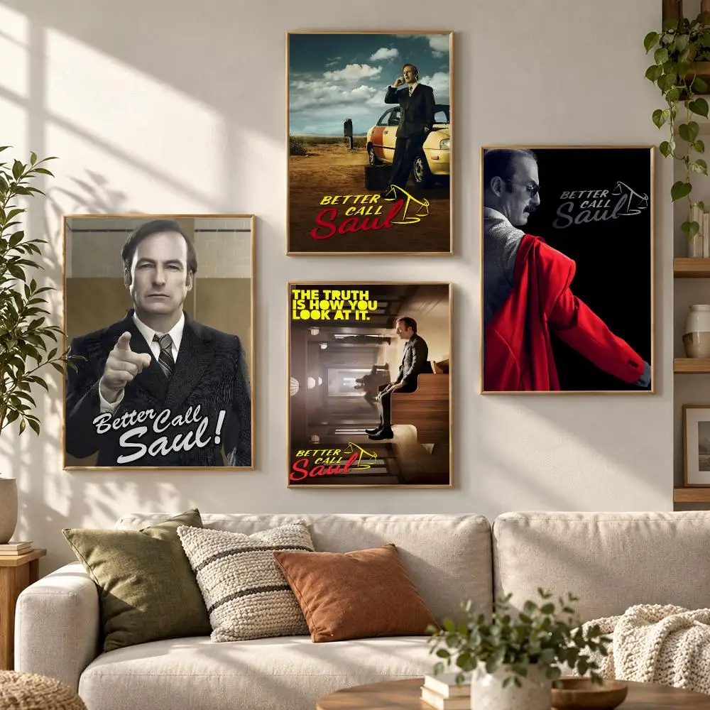 Classic Movie B-Better Call Saul Poster HD Waterproof Aesthetic Wall For Home Decor Trendy Durable Easy To Apply Art