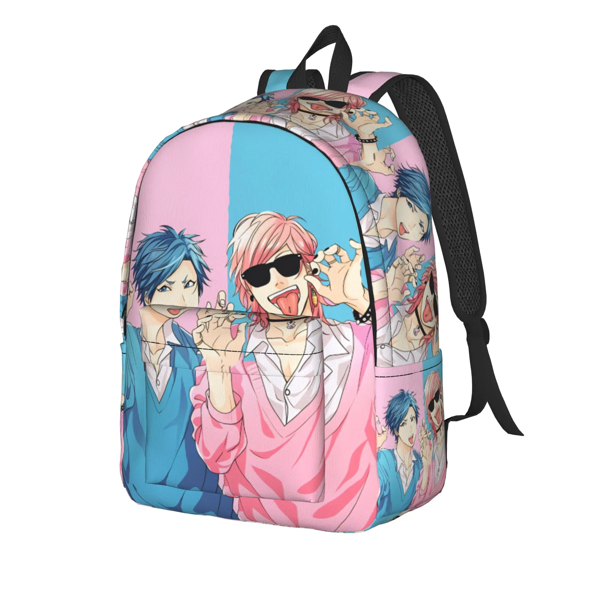 Yarichin B Club Yuri Backpack  Student Unisex Polyester Travel Backpacks Soft Elegant High School Bags Rucksack