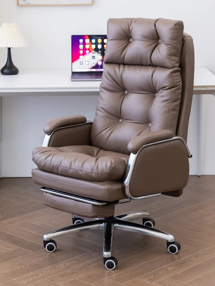 

Commerce Leather Office Chair Electric Massage High Vanity Gaming Chair Headrest Study Silla De Escritorio Office Furniture Soft