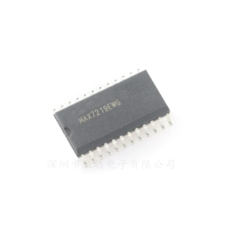 （10PCS） NEW   MAX7219  7219 /  MAX7219EWG  7219EWG  SOP24  SMD  CHIP   High Quality