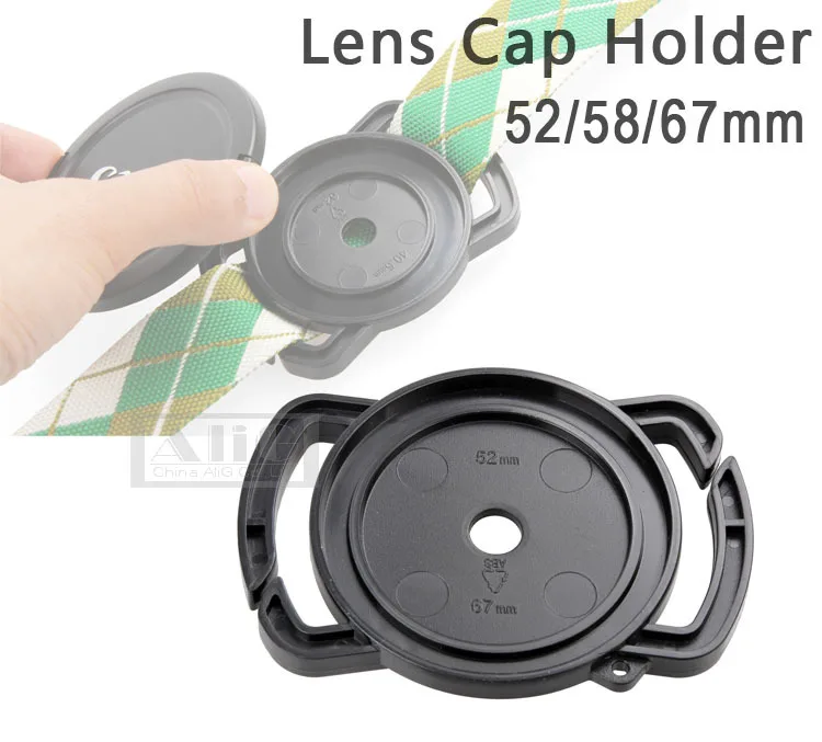 DSLR Camera Lens Cap Keeper Holder Anti-lost Cover Fits for 52mm 58mm 67mm Filter Lens Cap Universal Accessories