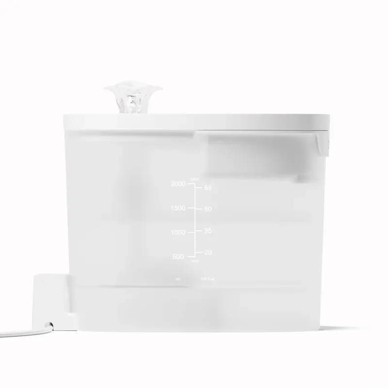 

For Cheerble E1 Lite 2L 67oz Pet Water Dispenser All-Washable Visible Automatic Pumpless Cat Elfin Fountain Eco-Friendly