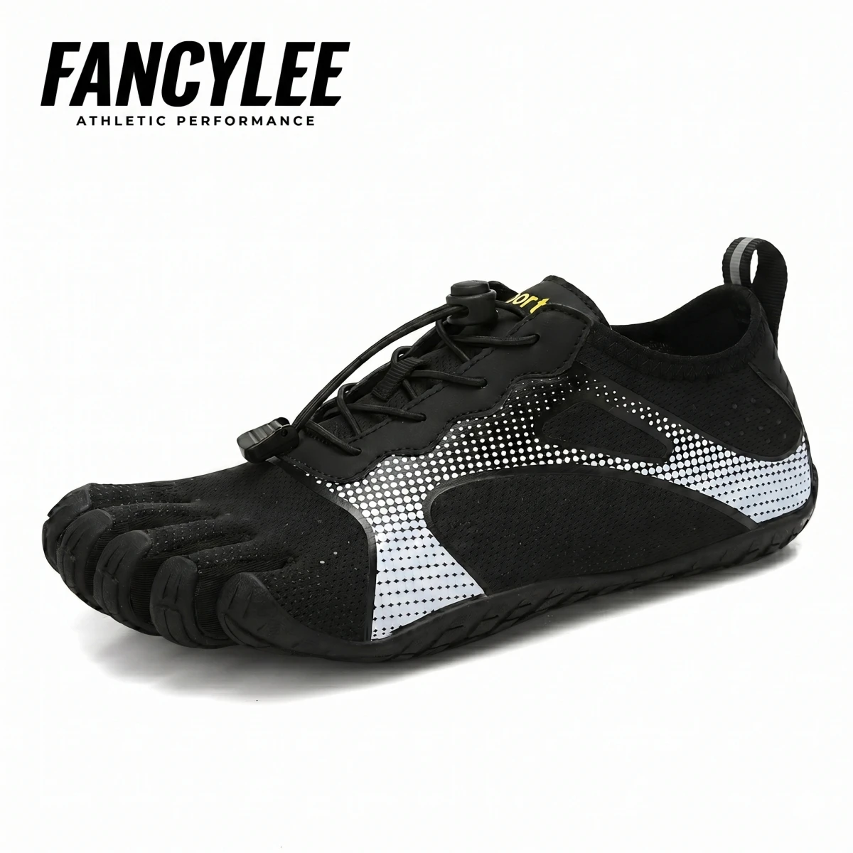 FANCYLEE Men's Professional Five-Finger Barefoot Shoe Zero-Drop Minimalist Gym Deadlift Squat Training Sneaker Bionic Size 36-46