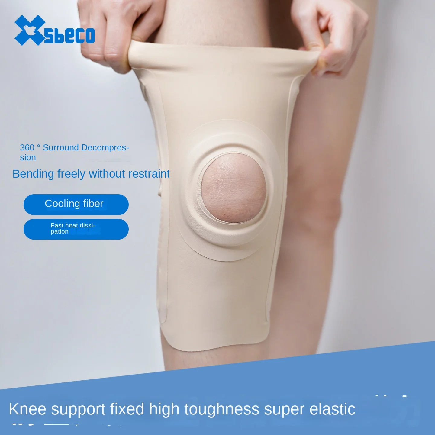 Light Thin Patellar Knee Support Strap, Breathable Sports Knee Pad for Running, Universal for Men and Women