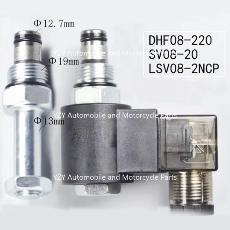 Hydraulic normally closed relief solenoid valve two position two position reversing pressure valve DHF08-220 SV08-20NCP