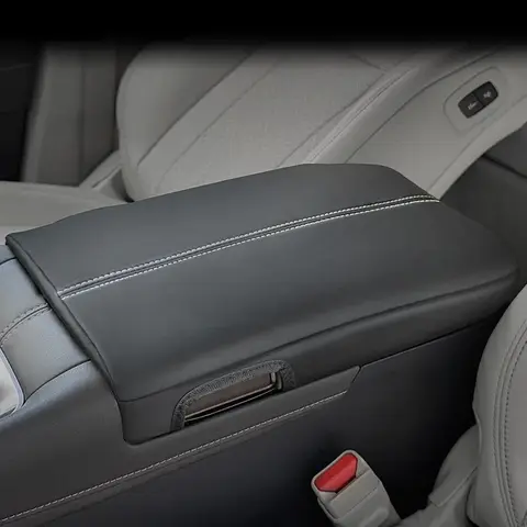 도요타 알파드 벨파이어 40 시리즈 2023 2024 가죽 쿠션 센터 콘솔 팔걸이 박스 커버 패드, 스크래치 방지 액세서리