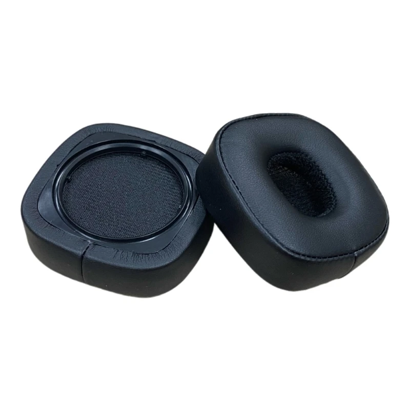 Almohadillas R91A, 1 par, almohadillas para los oídos cuero proteico, funda para cojines, orejeras espuma viscoelástica V