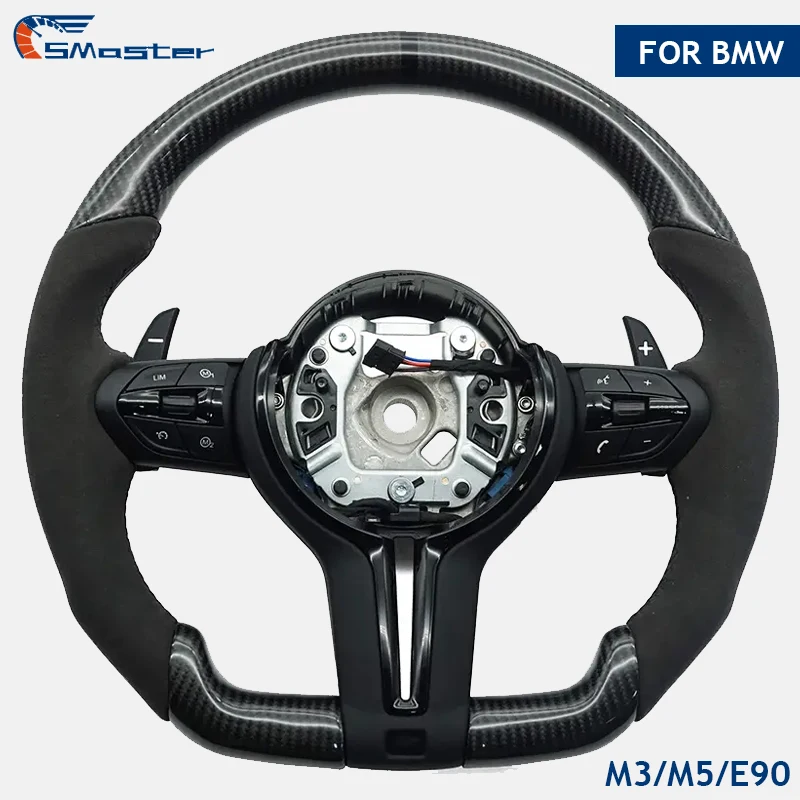 

Carbon Fiber M Sports Steering Wheel for BMW F30 F20 F01 F06 F10 F11 F12 F21 F25 F26 F31 F32 F33 F34 M3 M5 Flat Bottom Volante