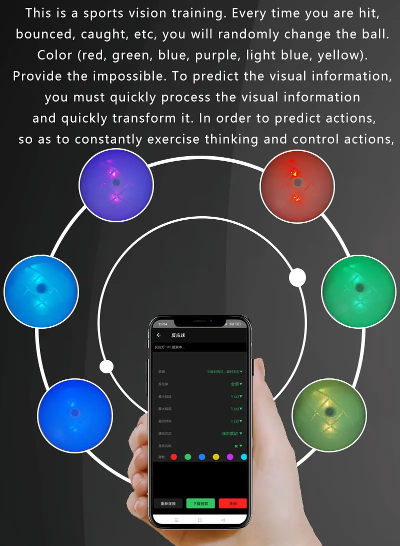 X-Ball Smart reaction Ball, Hand Eye coodination, agility training, Digital Sensor, vector Image