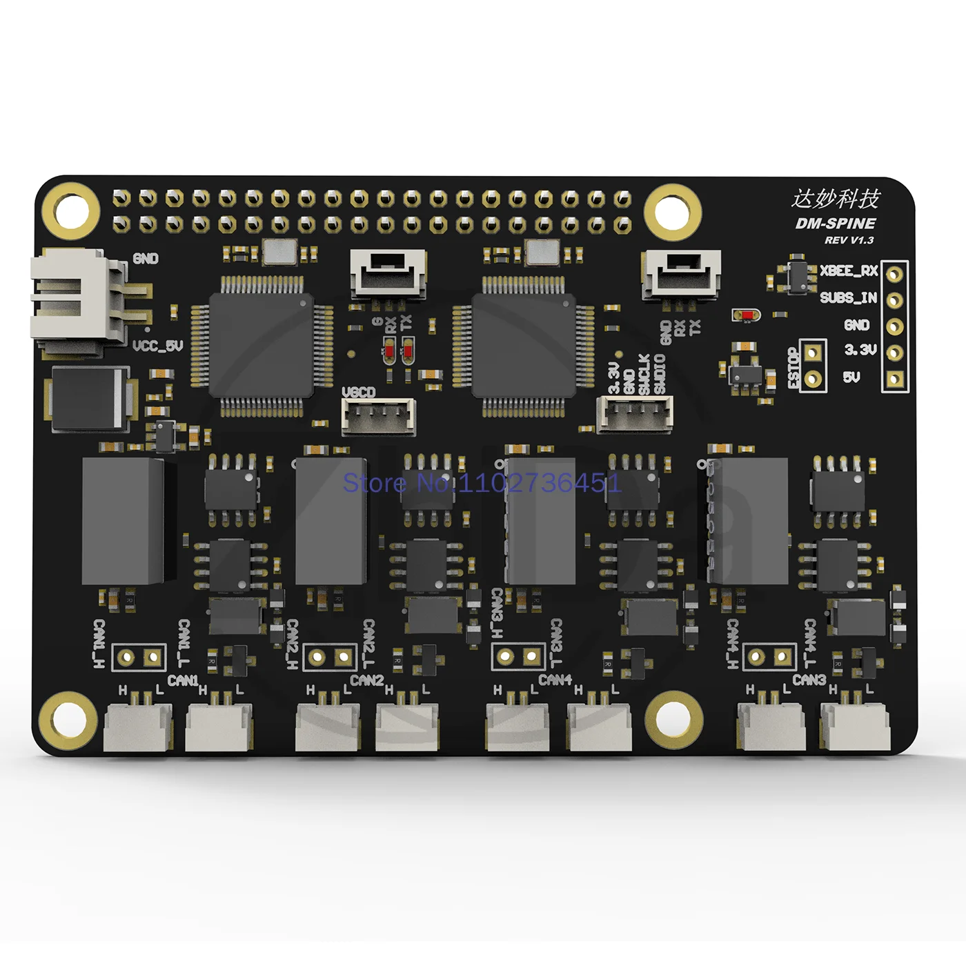 Damiao SPINE Module SPI to CAN Conversion Board, Adjustable Communication Module for DIY MIT Mini Cheetah Robot Dog