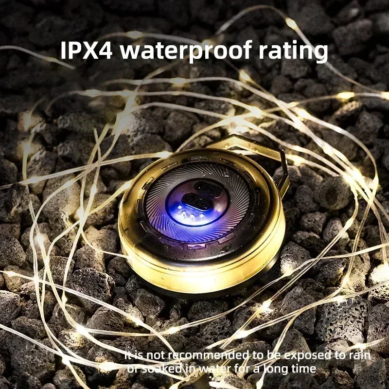 BLACKDOG المحمولة في الهواء الطلق سعة البطارية كرنك الغلاف الجوي ضوء خيمة مع اليد LED تخزين الإضاءة خفيفة الوزن