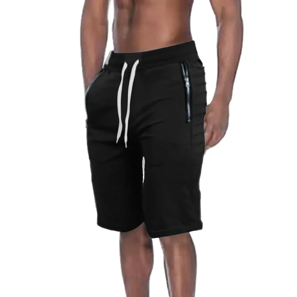 

New Fashion Gyms Pure Color Men Shorts Joggers Fitness Casual Long Shorts Men Workout Skinny Sweatpants Jogger Tracksuit Trouser