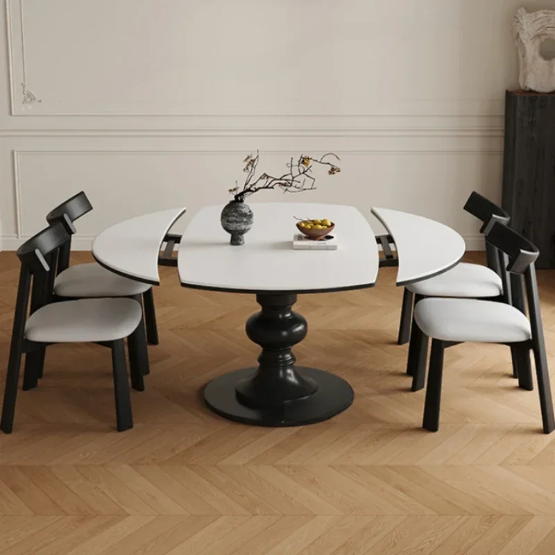 

Luxury Restaurant Dining Tables Design Nordic Round Modern Center Kitchen Table Chairs Restaurant Mesas De Comedor Furniture