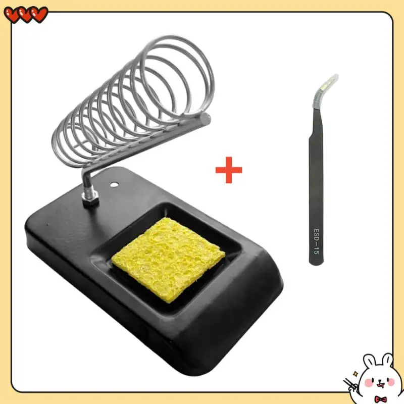 

New Soldering Iron Stand Holder Soldering Tin Stand with Welding Cleaning Sponge High Temperature Resistance Welding Accessories