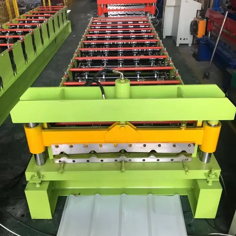 840 Trapezoidal Roof Panel Roll Forming Machine Color Steel Roofing Making Equipment