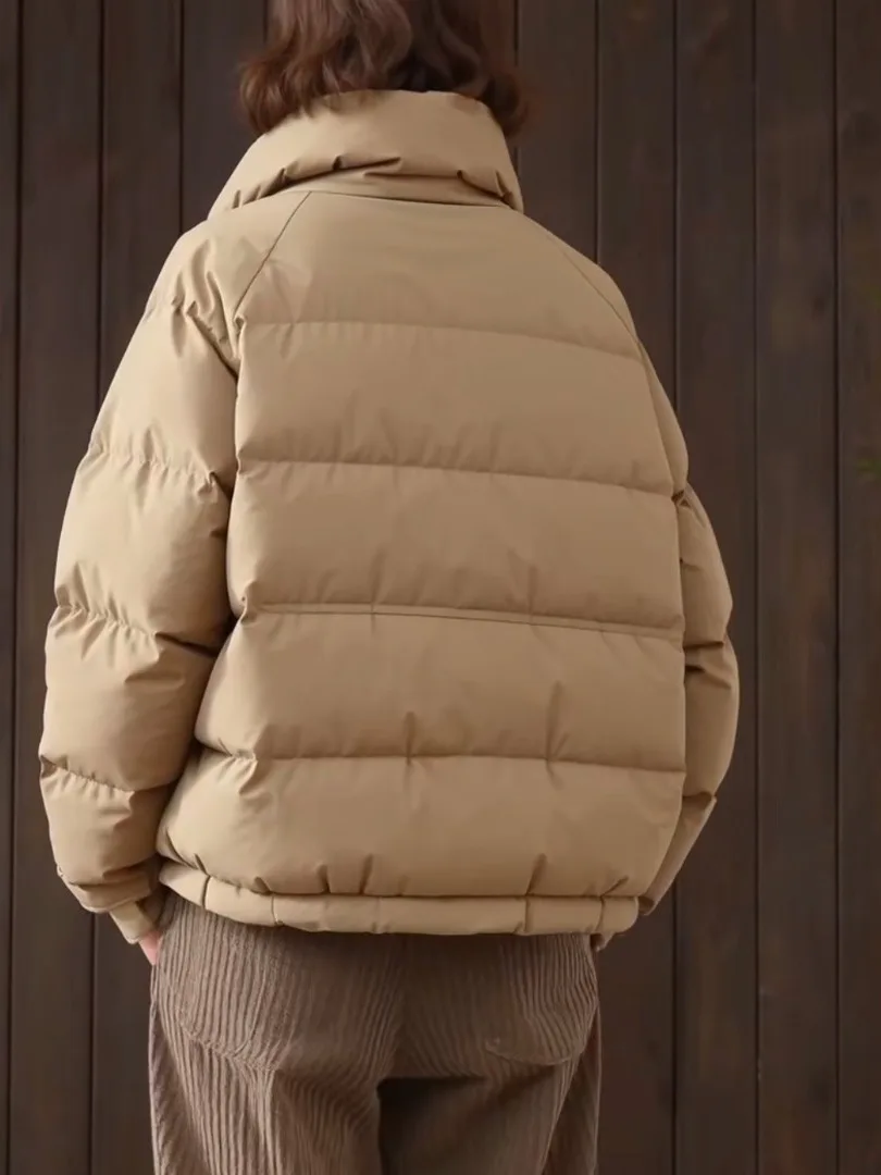 

Женская свободная хлопковая куртка больших размеров, теплая модная зимняя высококачественная дизайнерская верхняя одежда в стиле ретро, Thiened...