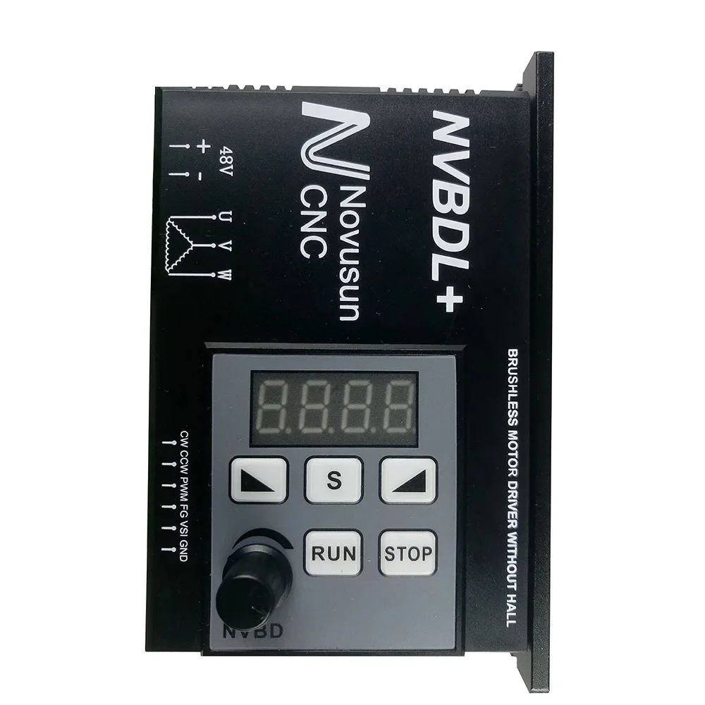 Fresadora CNC Eixo NVBDH + NVBDL Brushless DC Motor Matching Drive com Controlador 400W Display Digital