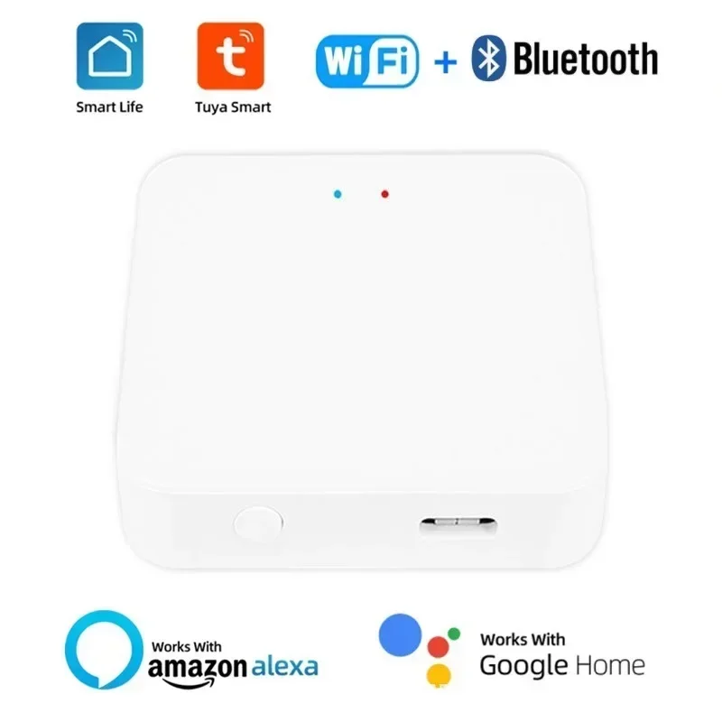 Tuya Gateway for Smart Home Bluetooth To WIFI Connection Network Hub Support Hub Working with Google Home and Working with Alexa