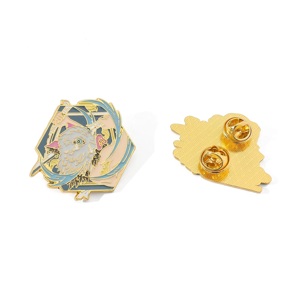 1 Pc Exquisite Demon Slayer AnimeBrooch​ Cartoon Creativity Badge Jewelry Clothing Backpack Accessories Gift for friend