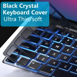 US Black Crystal Ultra Thin TPU Soft keyboard Cover Film for 2024 Macbook Air M1 M2 M3 Pro 14 16 air 13.615 A3113 A3114 A2337