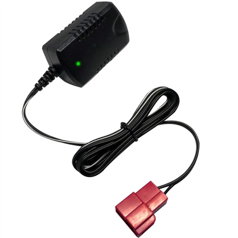 6V Kids Ride On Car Battery Charger, 7V800 Charger  Electric Baby Carriage Ride Toy Battery Supply Power Adapter Red Square Plug