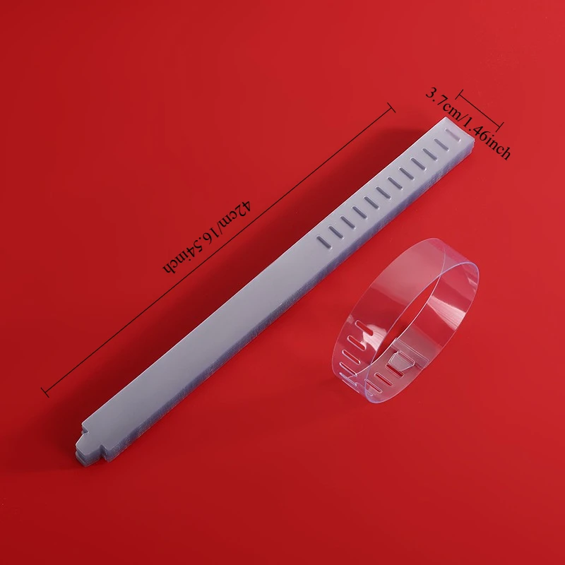 50PCS Plastic Collar Stays, See-through Clothing Accessories