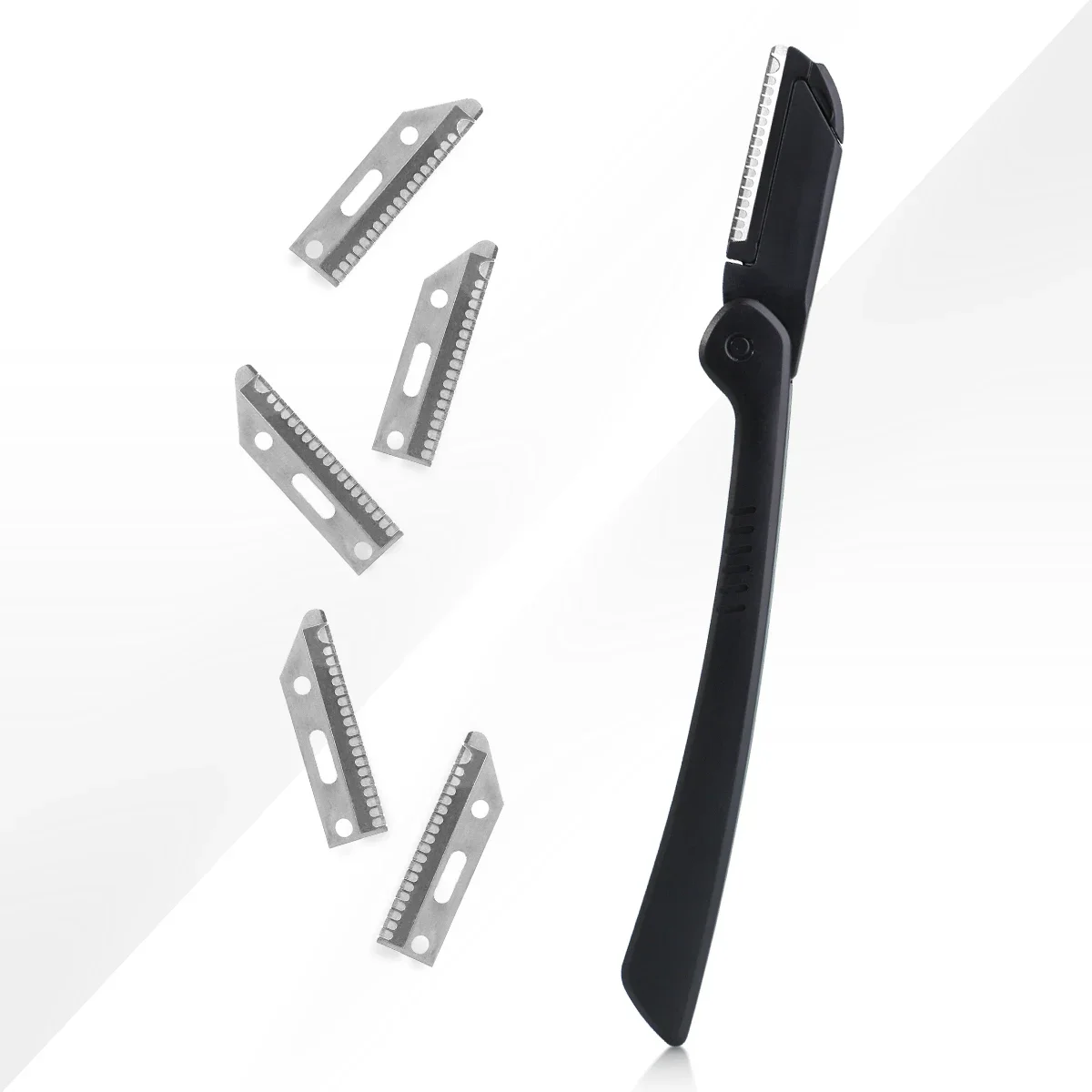 Foldable Eyebrow Trimmer +5 Replacement Blades Combination Set Can Be Used for Eyebrow Trimming and Shaving, Which Is Unisex - view 4