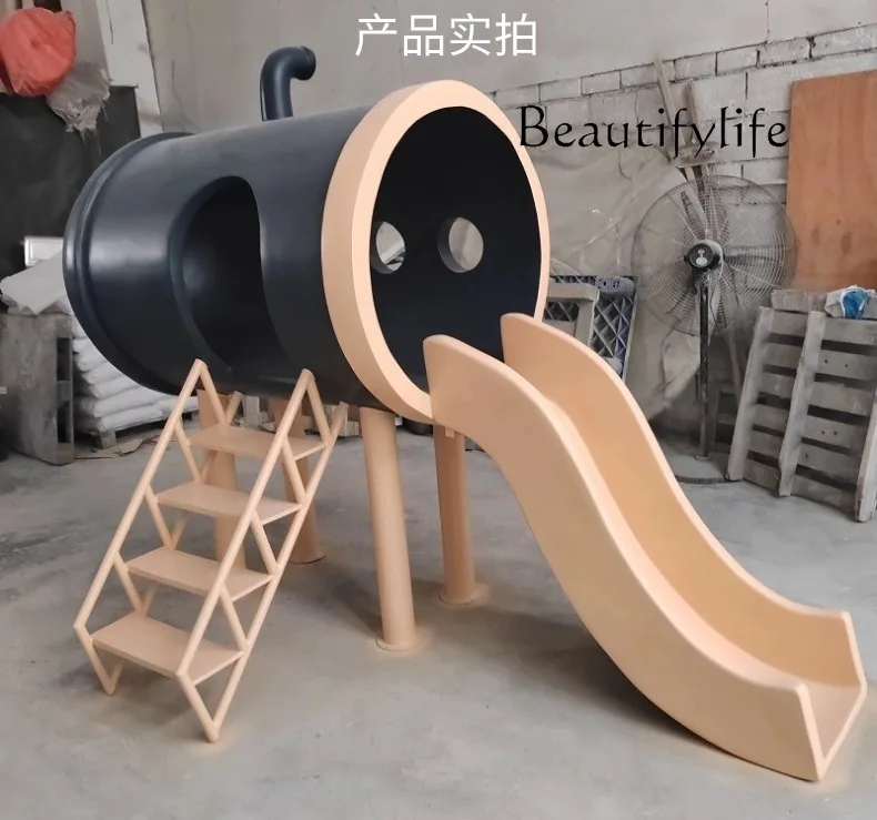 

FRP slide sculpture custom amusement park shopping mall park equipment scenic spot details consult customer service