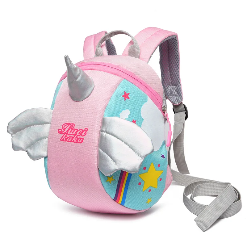 Toddler Harness Backpack Leash,Cartoon Angel Unicorn Baby Harness Backpack 1-5Year Boy Girl Babies with Anti Lost Bag Cute Wing