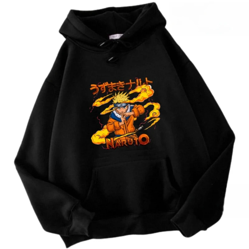 

American Retro Japanese Animation Wukong Hoodie Autumn and Winter New Men's and Women's Streetwear