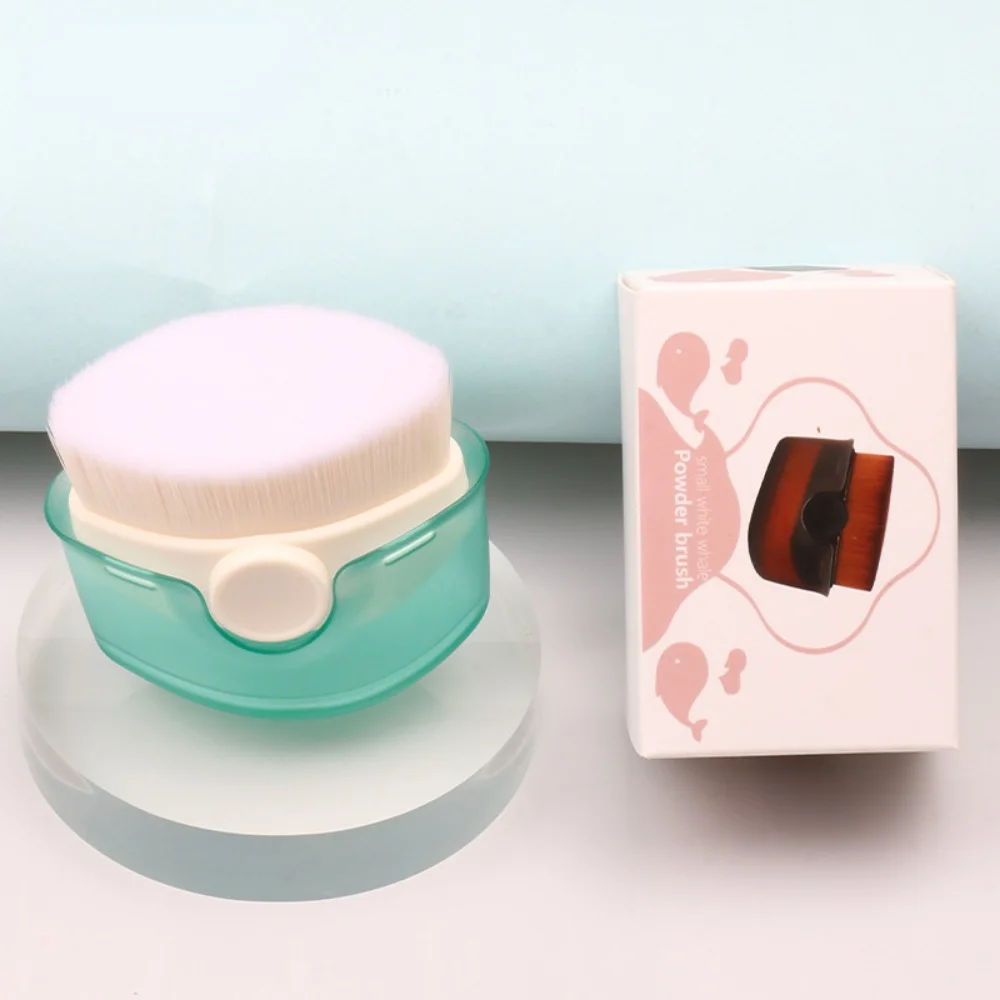 แปรงแต่งหน้า Beauty Powder Face Blush แปรงแบบพกพา Professional Foundation แปรงเครื่องสําอางขนาดใหญ่ฐานนุ่ม maquillaje