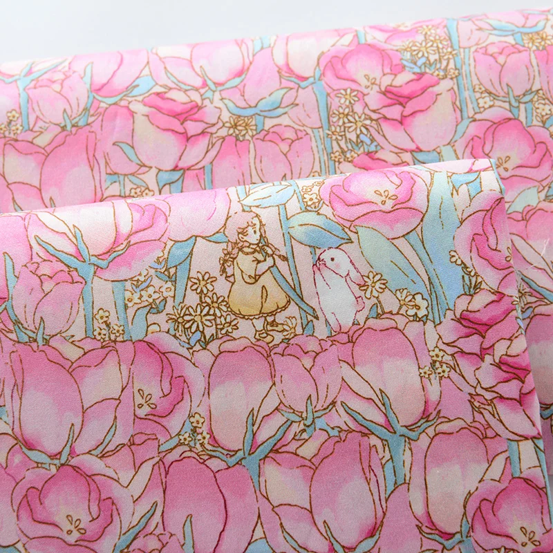 tecido-de-algodao-puro-de-alta-densidade-shantung-para-verao-material-de-vestuario-infantil-artesanal-diy-com-padrao-de-rosa