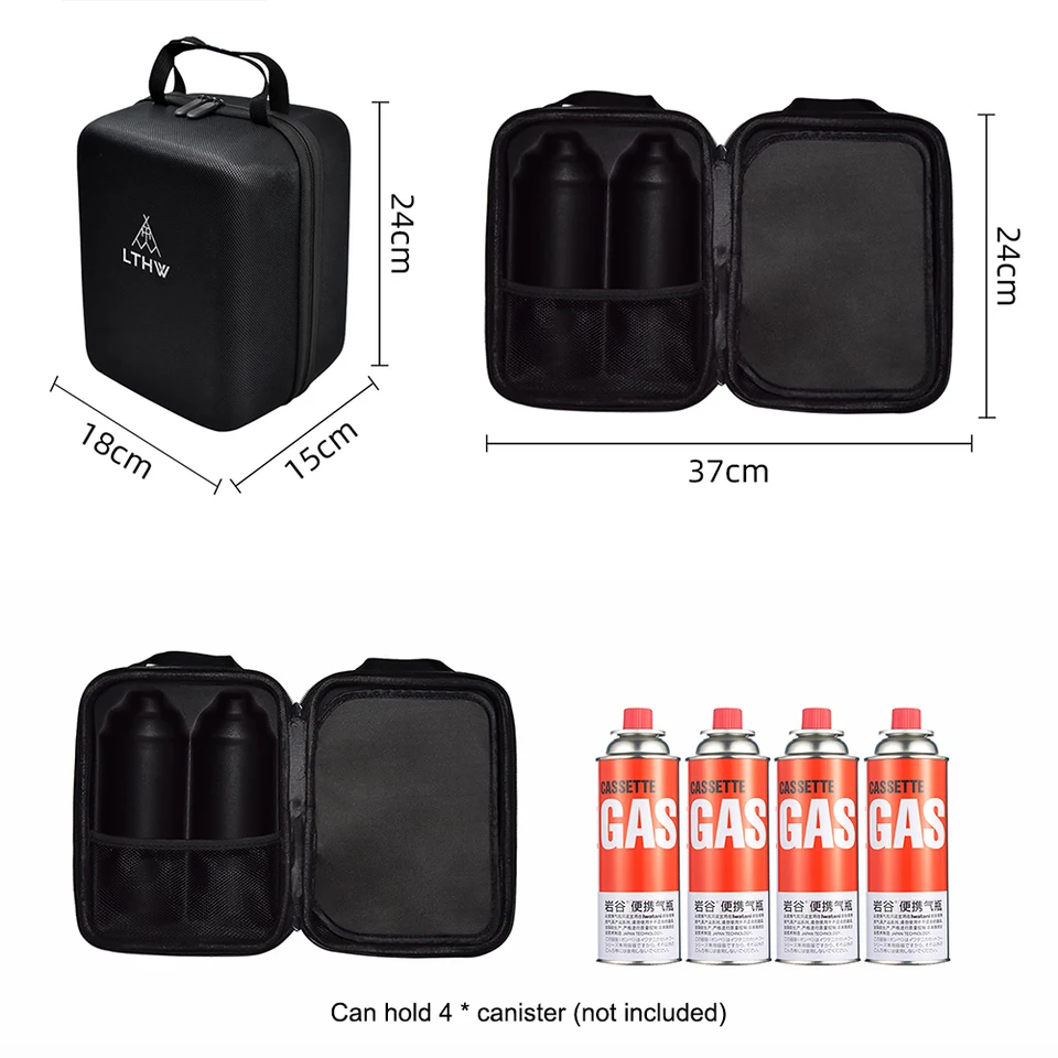 Outdoor Gas Canister Hard Storage Case–Thickened EVA Empty Bag