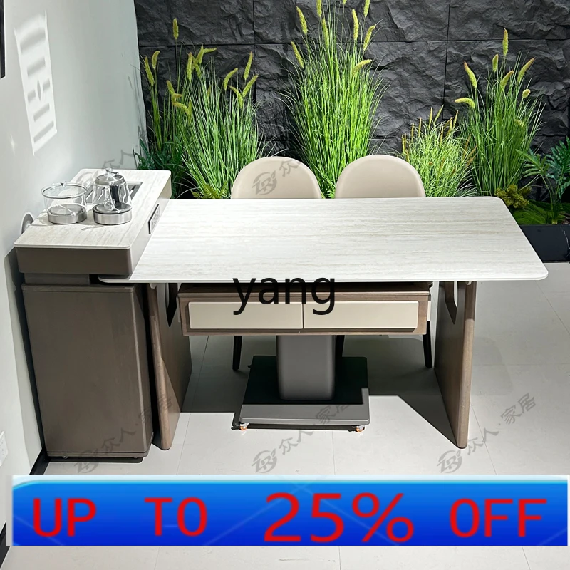 

Lh island desktop modern solid wood dining table dual-purpose dining table automatic mahjong machine integrated