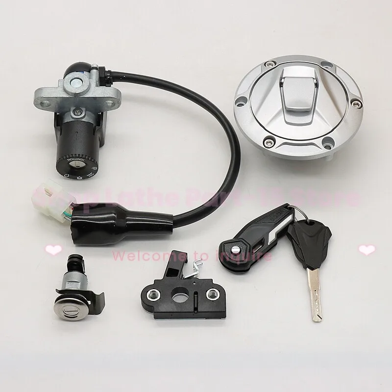 Ignition Switch Fuel Tank Cover Lock Set for Loncin Voge LX500-A 500DS Motorcycle Key Lock Kit