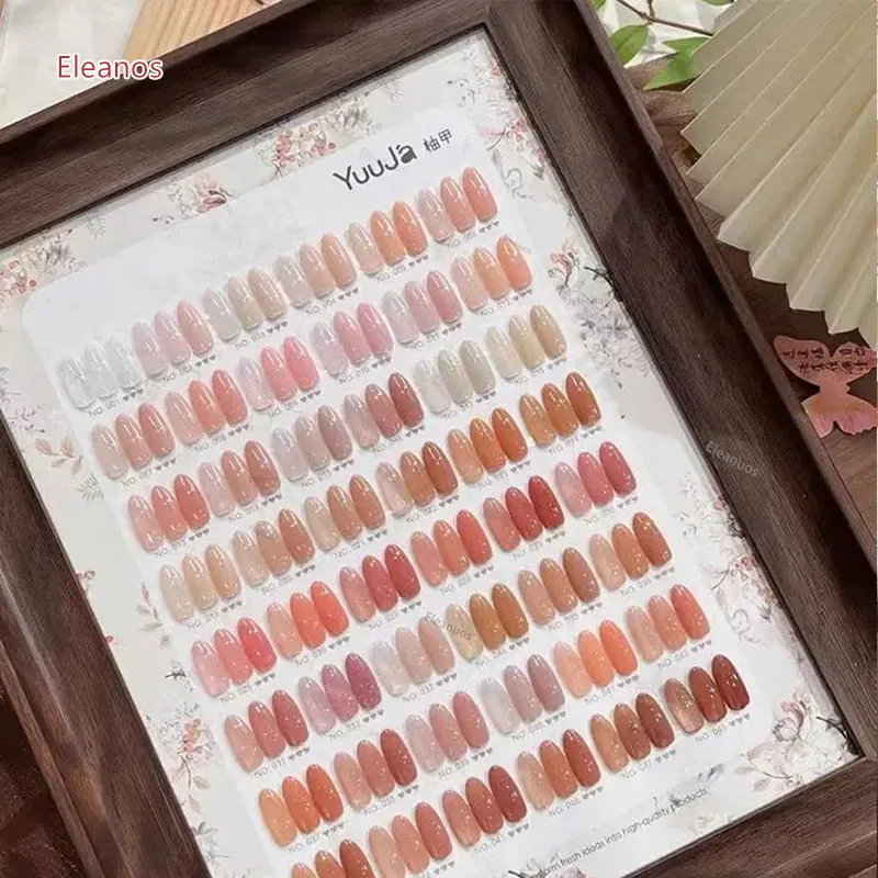 YUUJA High Quality 48 Colors Transparent Nail Gel Set Nail Salon 2025 New Fashion Hot Sale Non-Eoxic Nude Uv Gel Nail Art kit