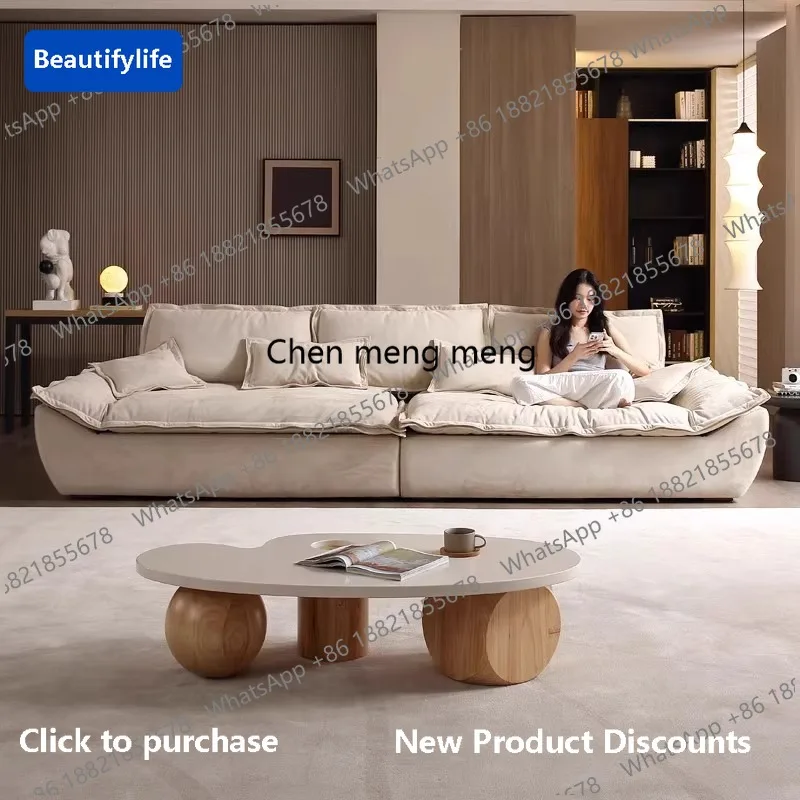 

F85 Sailing sofa modern oversized deep seating living room sofas boneless couch High end comfortable elegant design home furnitu