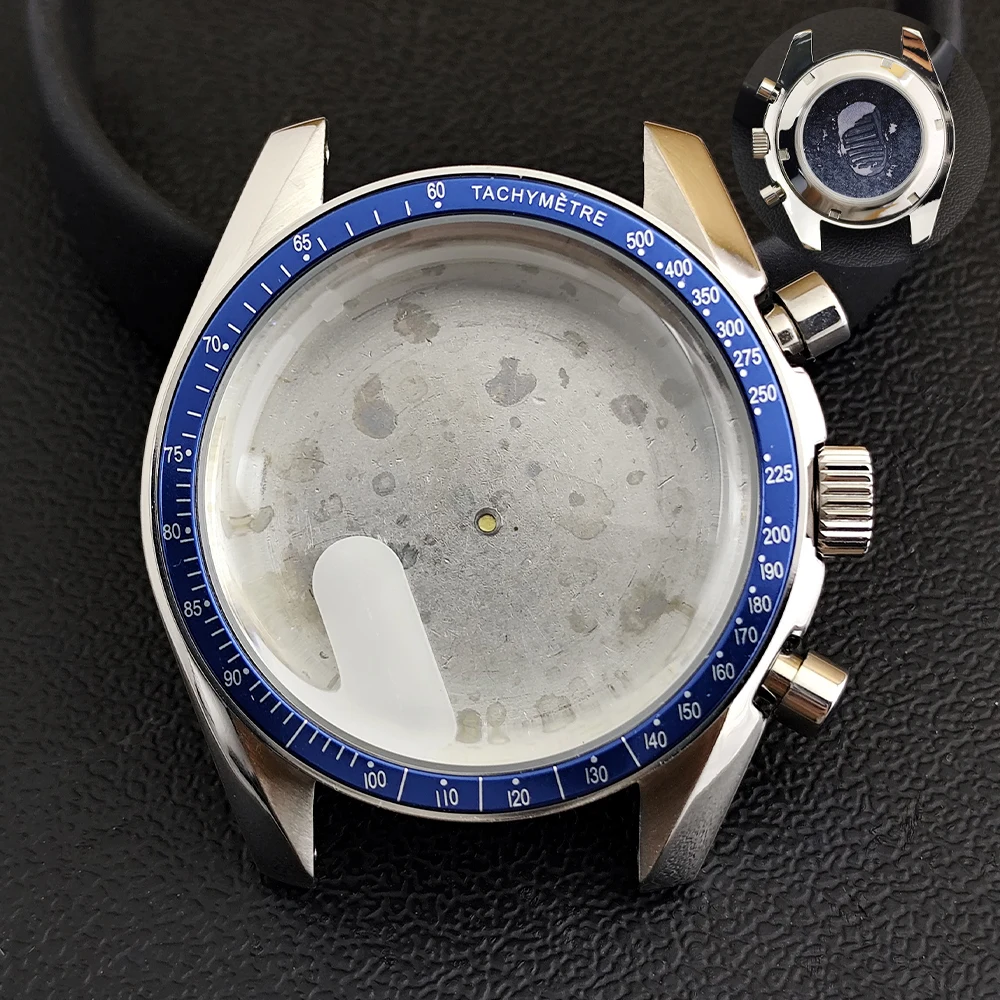 NONE 39,7 mm Uhren, Metallgehäuse, passend für VK63-Uhrwerk, Uhrenzubehör, Uhrenteile, passend für Uhrenbox mit 20-mm-Armband 10