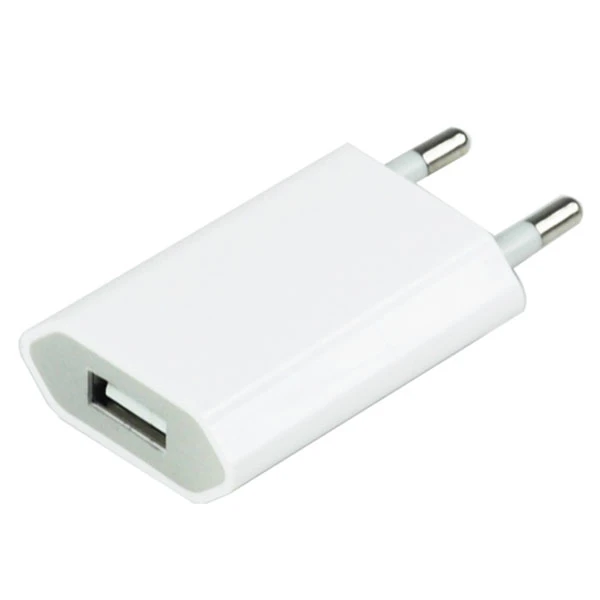 100pcs/lot Wholesale White USB Wall Charger EU Plug Power Adapter mobile phone AC Power Charger 5V 1A Travel Charger