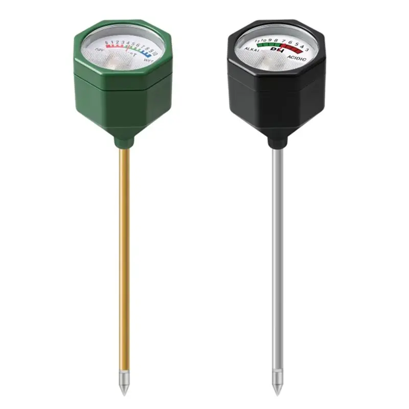 

NEW HOT In Stock-Soil Moisture Meter Soil PH Tester Metal Probe Acid-Base Analyzer No Battery Required Tool For Garden Potted Pl