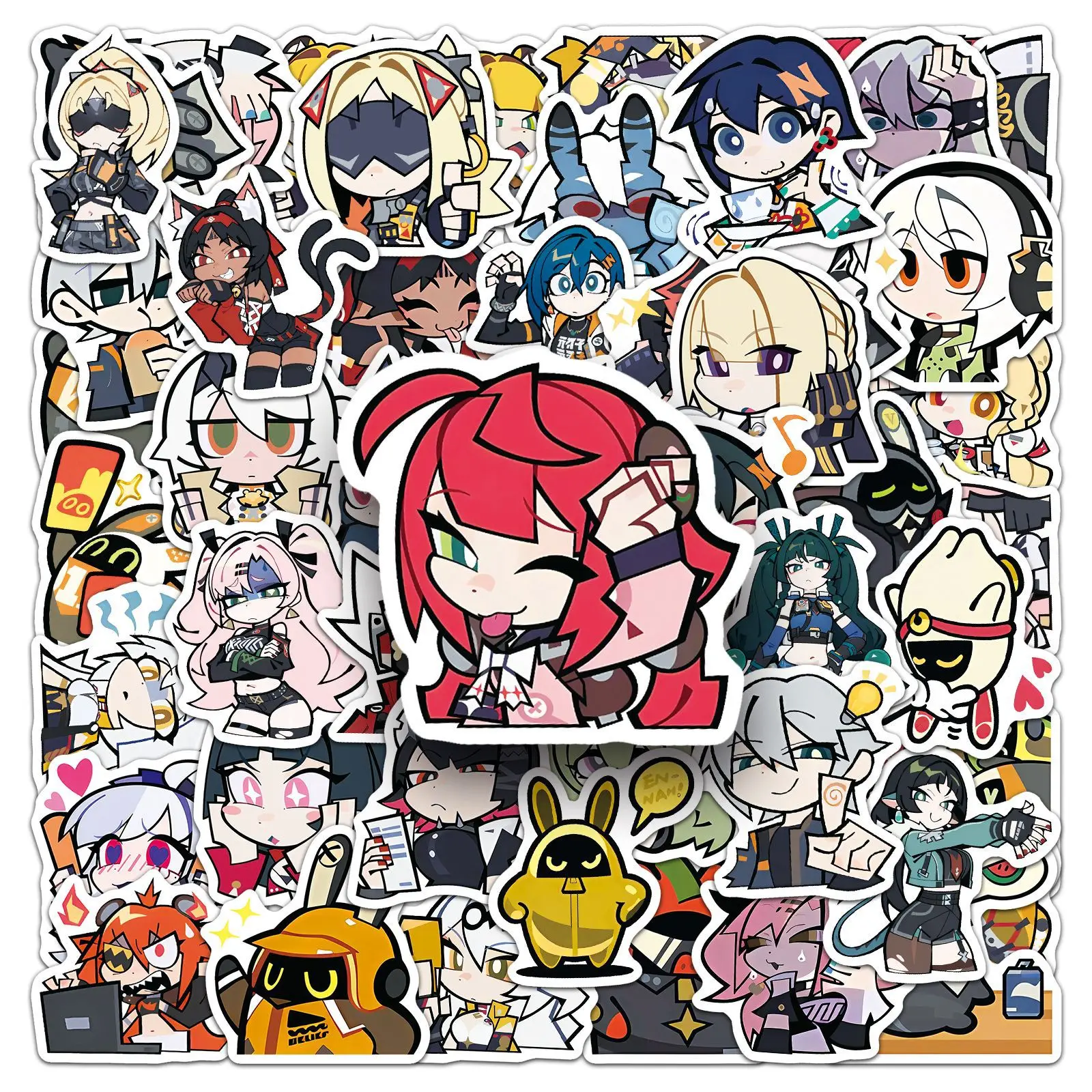 50 Stück Cartoon-Anime-Aufkleber, niedliche wasserdichte Aufkleber, perfekt für Gepäck, Laptop, Tagebuch, Notizbuch, Telefon, Scrapbook, Skateboard-Dekoration