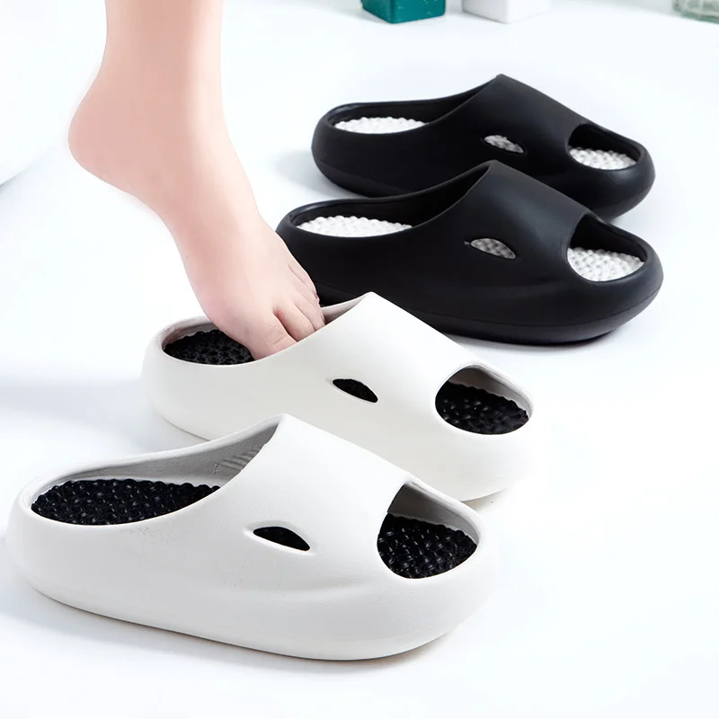 2024 Thick Platform Home Slippers Women Fashion Massage Sole Eva Indoor Slides Woman Sandals Summer Non-Slip Beach Flip Flops