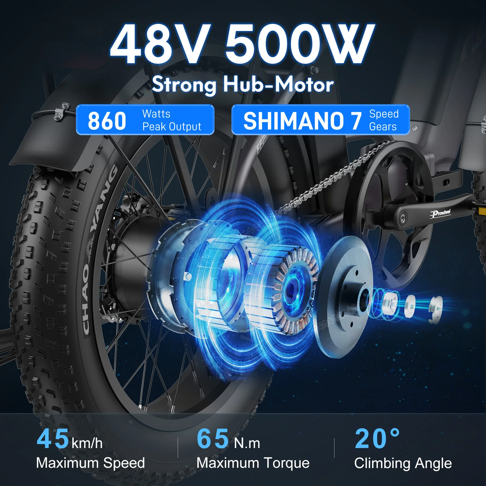 Détail du mécanisme de pliage du vélo électrique Fafrees FF20.