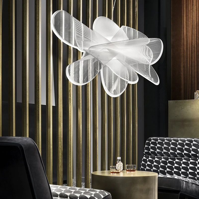 Scandinavian chandelier Italian Designer fancy light Acrylic Modern Decor Creative Living Room Dining Bedroom indoor lighting
