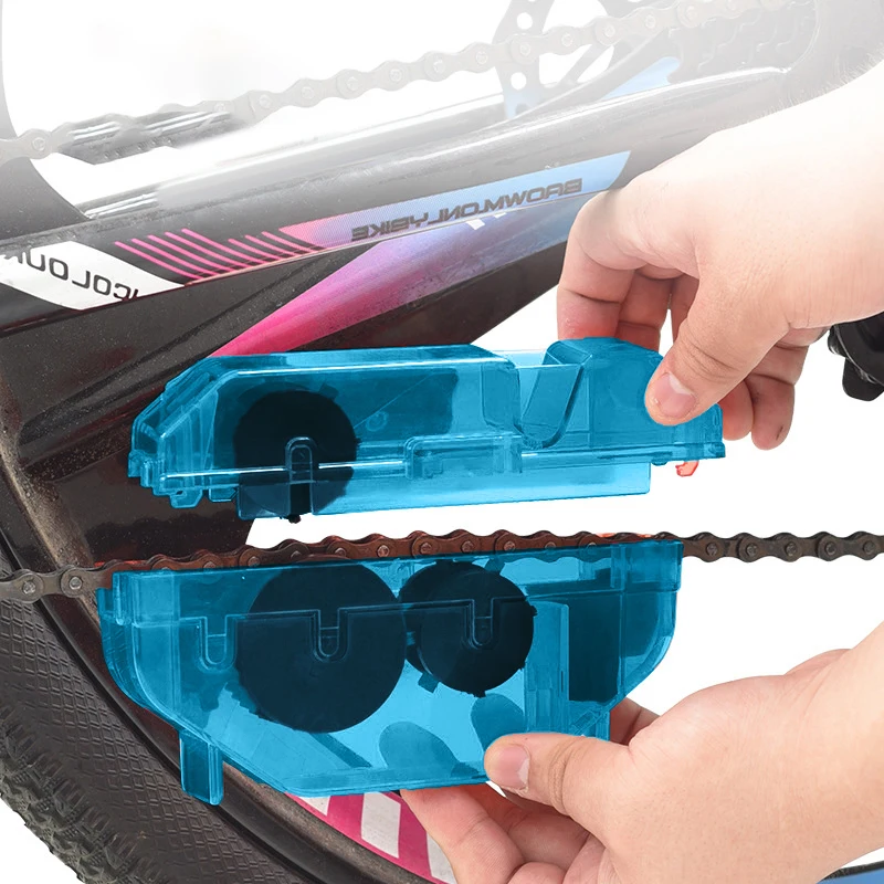 

1PCS Portable Bicycle Chains Cleaning Kit Mountain Chain Cleaner Bike Brushes Scrubber Wash Tool Outdoor Accessory